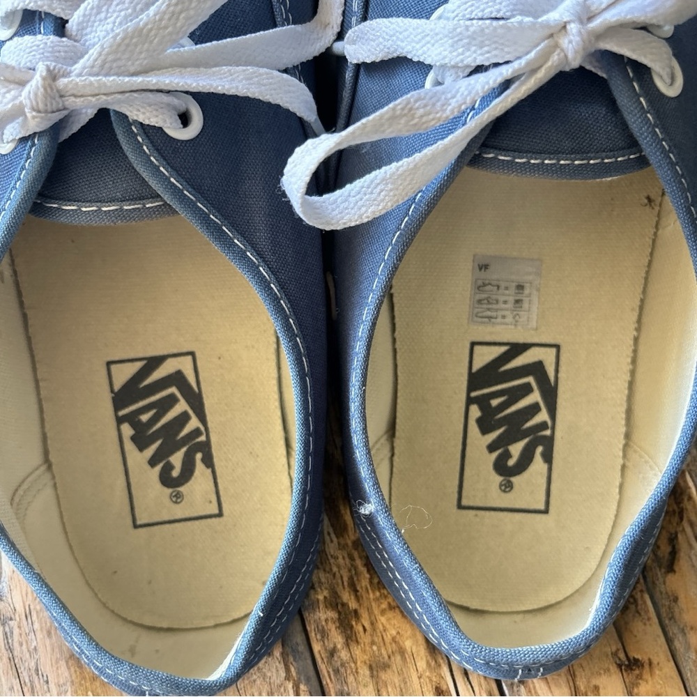 Vans Classic Blue and White Sneakers - Picture 4 of 7